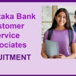 KBL Customer Service Associates Recruitment 2024