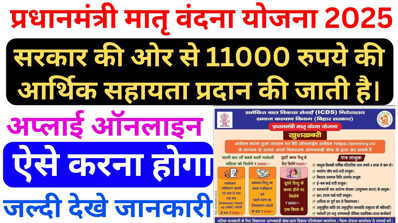 PM Matru Vandana yogna Apply Online 2025