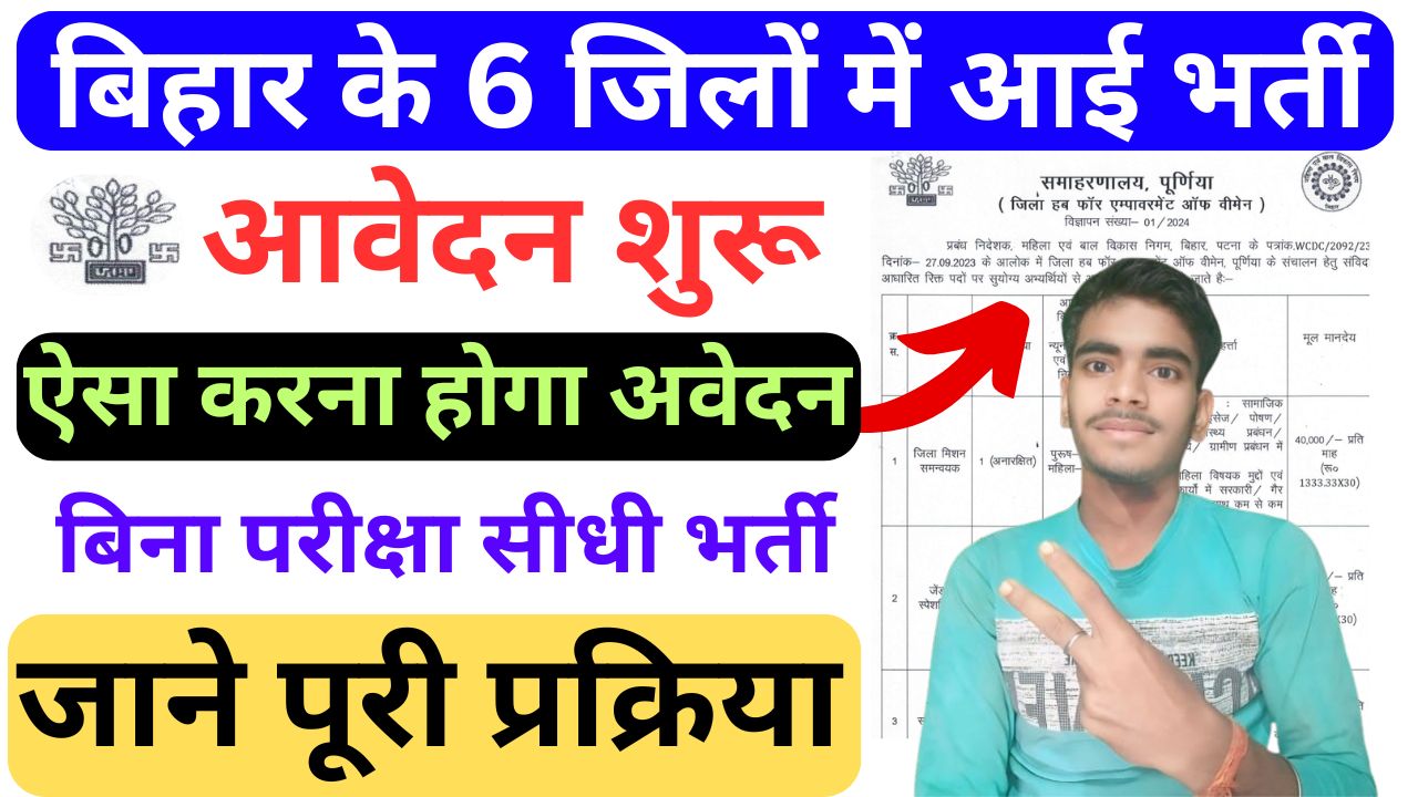 Bihar 6 District Level Vacancy