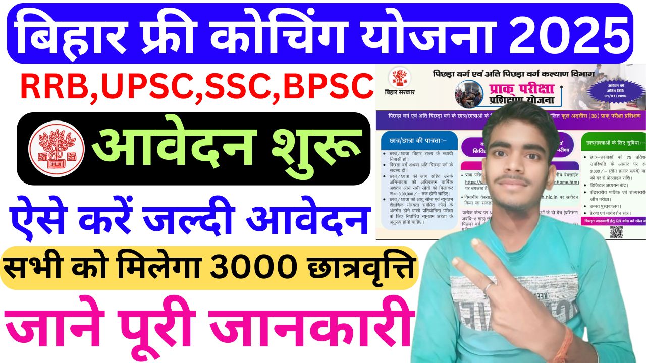 Free Coaching New Yojana Notification 2025