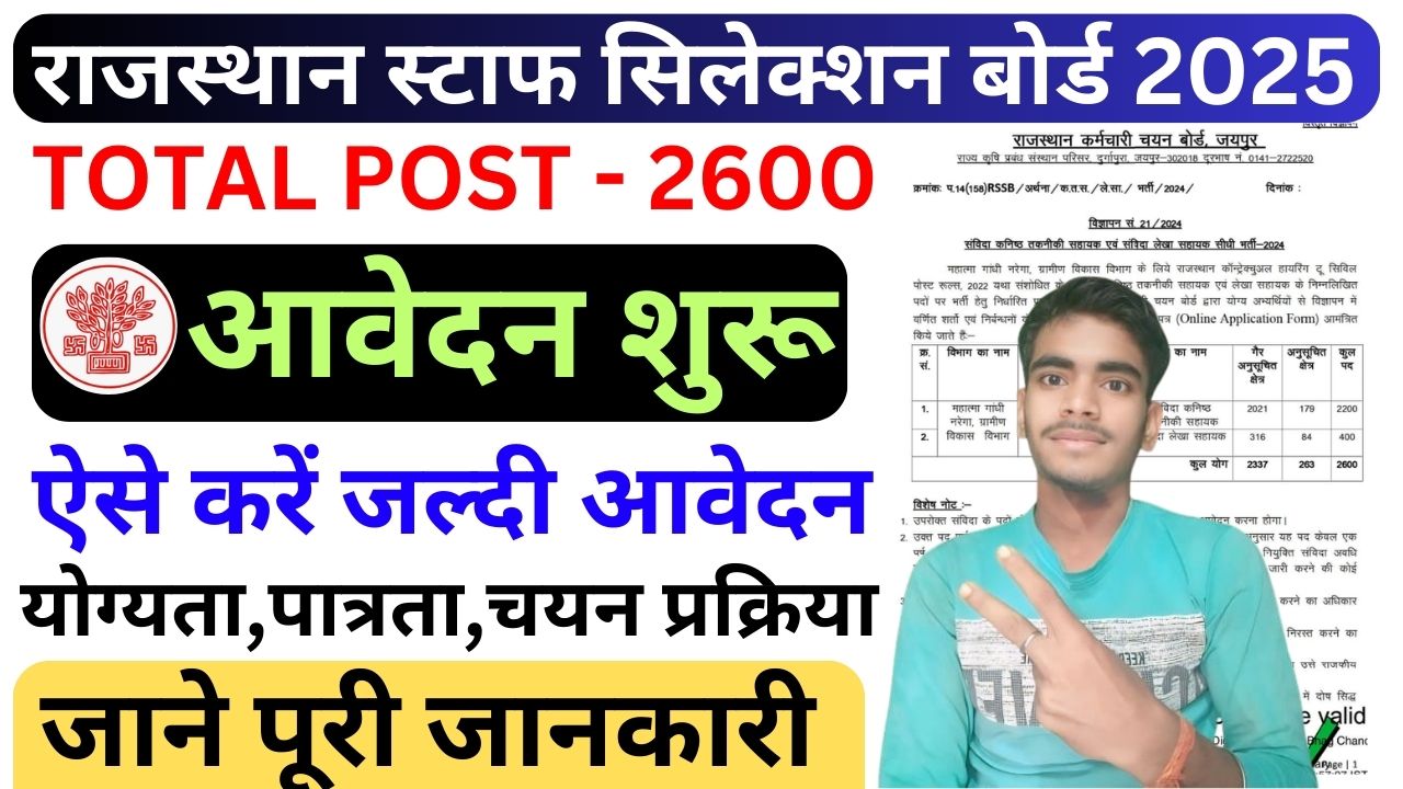 RSMSSB JTA Bharti 2025