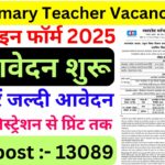 MP Primary Teacher Vacancy 2025