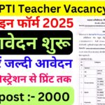 Punja PTI Teacher Vacancy 2025