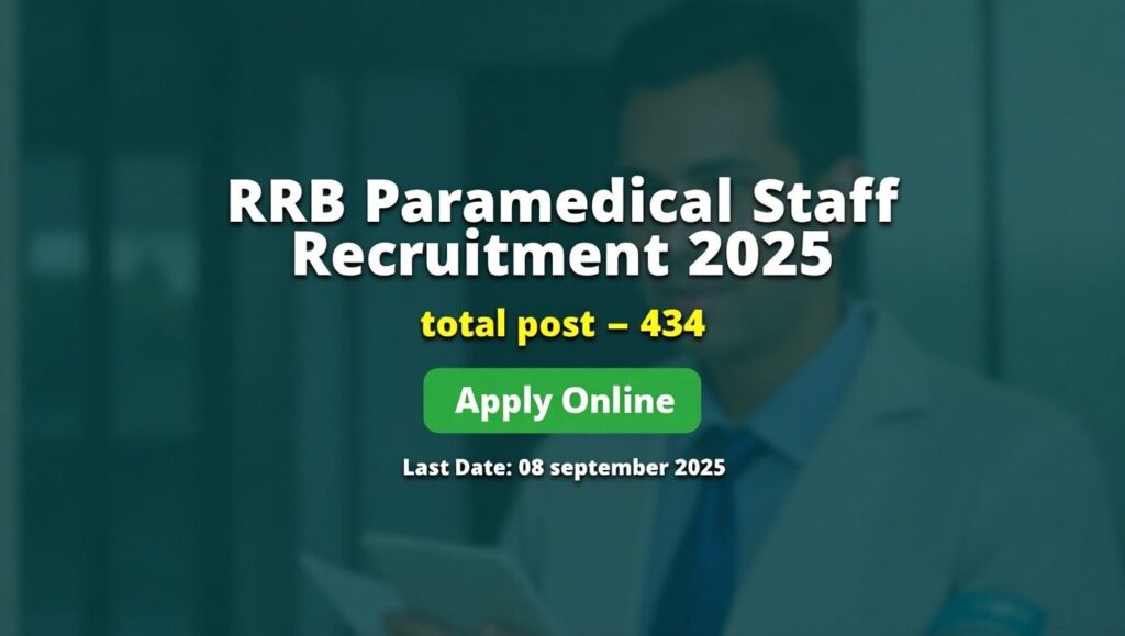 RRB Paramedical Staff Recruitment 2025