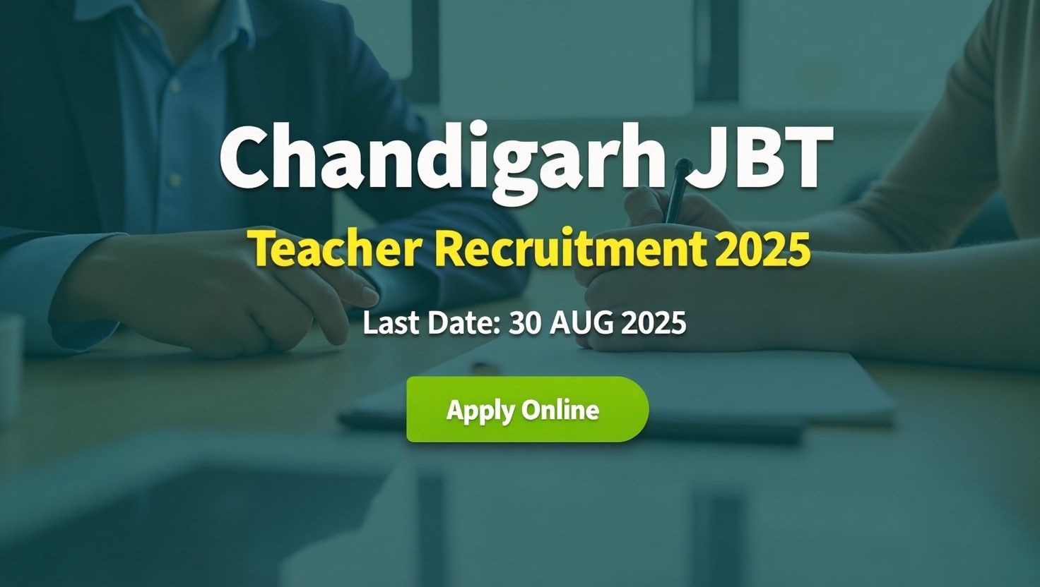 Chandigarh JBT Teacher Vacancy 2025