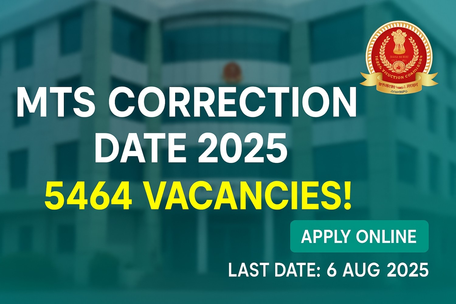 MTS Correction Date 2025