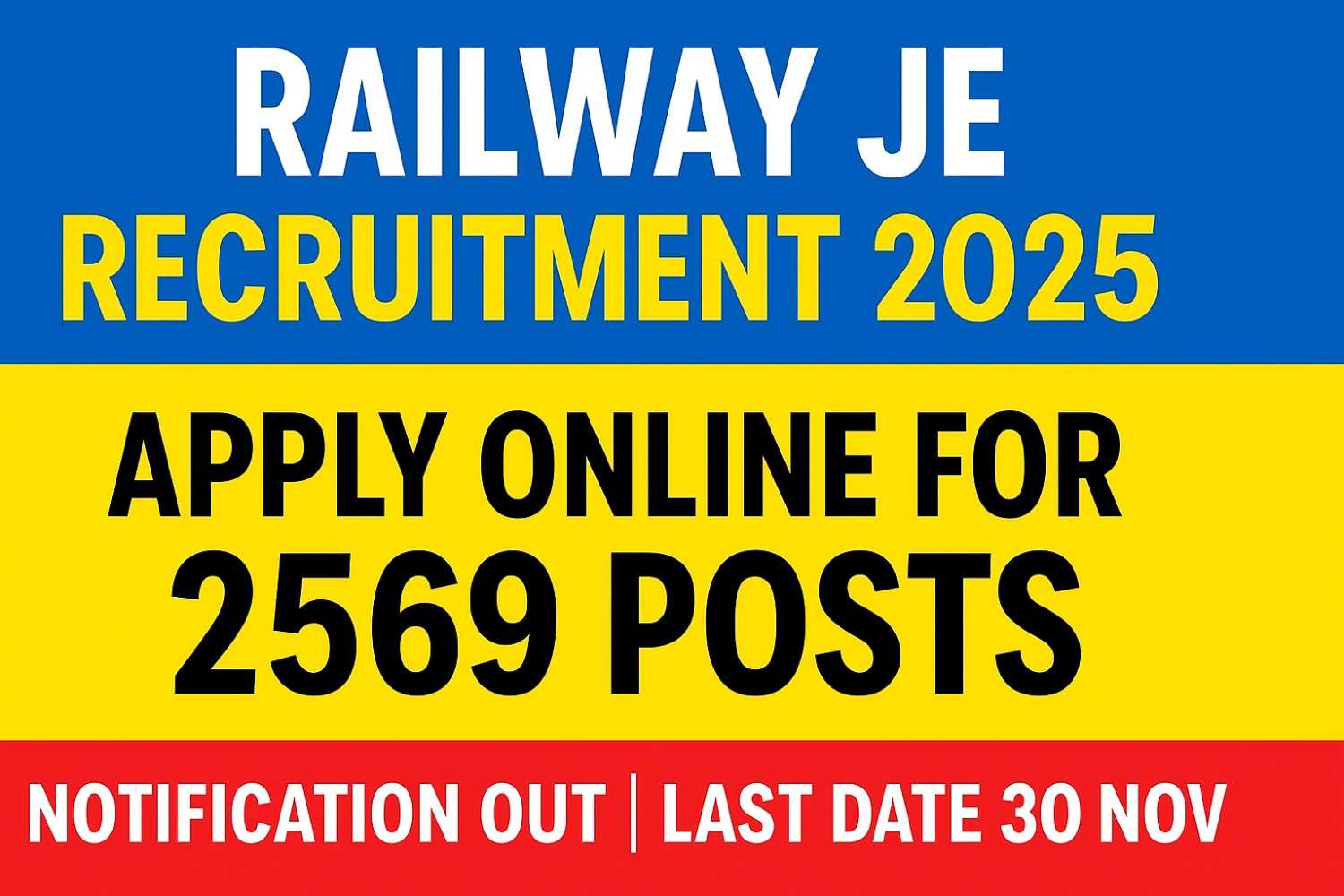 Railway RRB JE Recruitment 2025