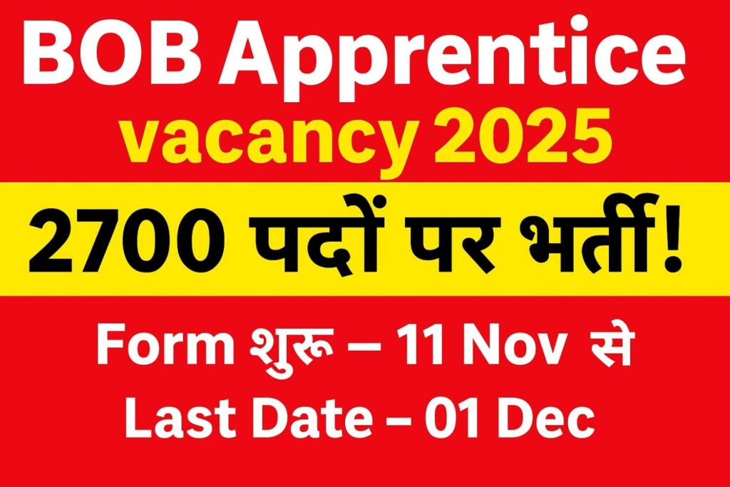 Bank of Baroda Apprentice Bharti 2025