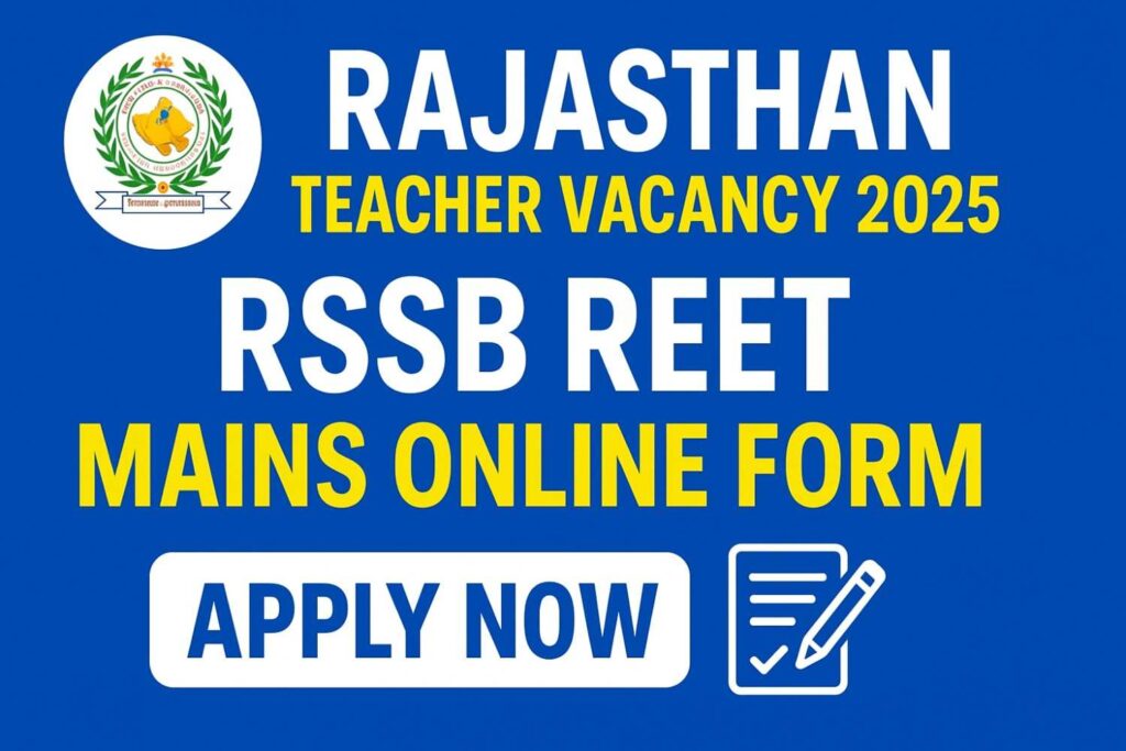 Rajasthan Primary Upper Teacher Bharti 2025