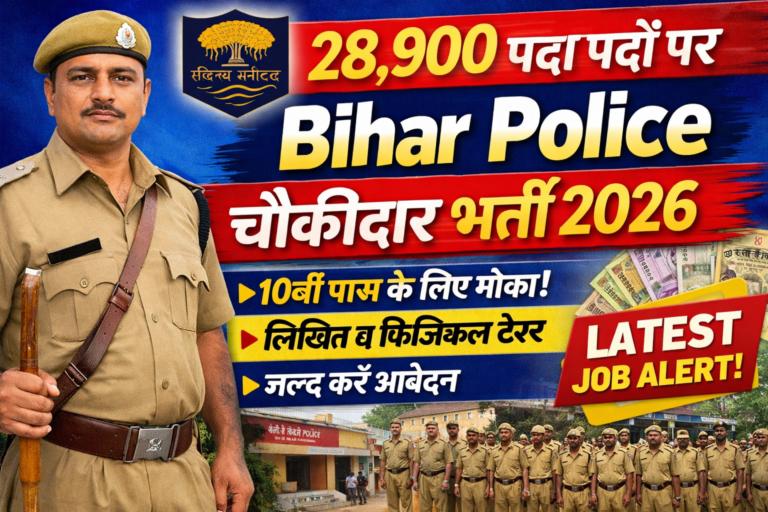 Bihar Chowkidar Bharti 2026