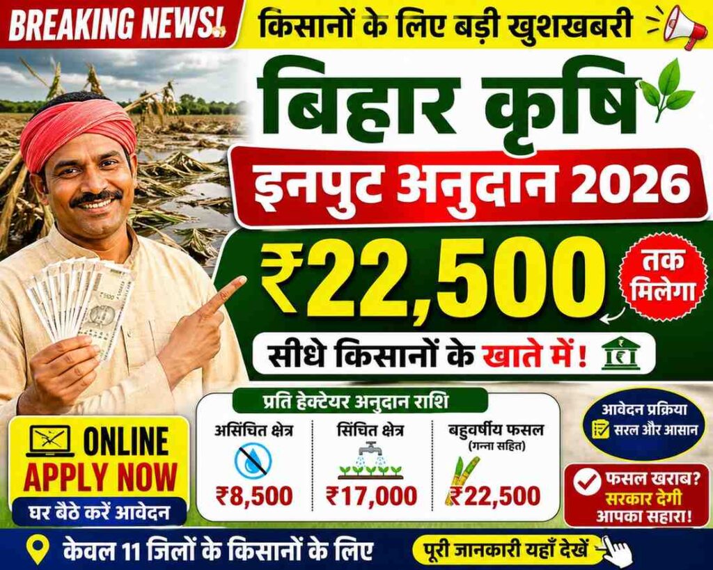 Bihar Krishi Input Anudan Yojana 2026