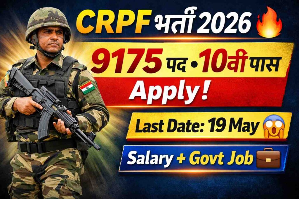 CRPF Constable Tradesman Recruitment 2026