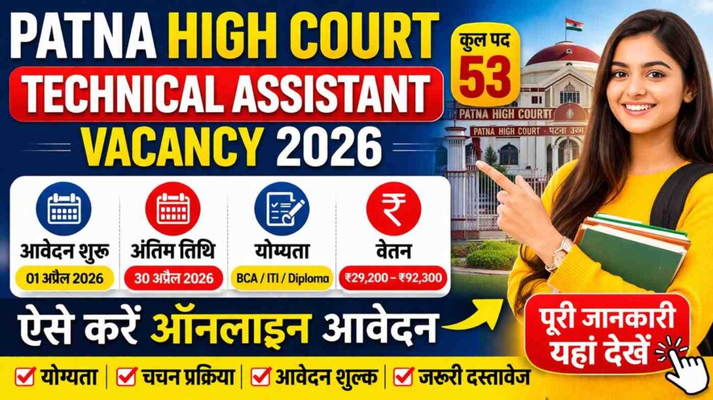 Patna High Court Technical Assistant Vacancy 2026