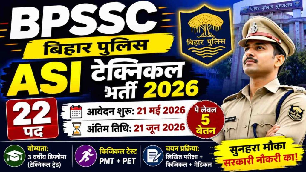Bihar ASI Technical Recrument 2026