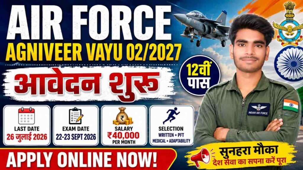 Indian Airforce Agniveer Vayu Bharti 2026