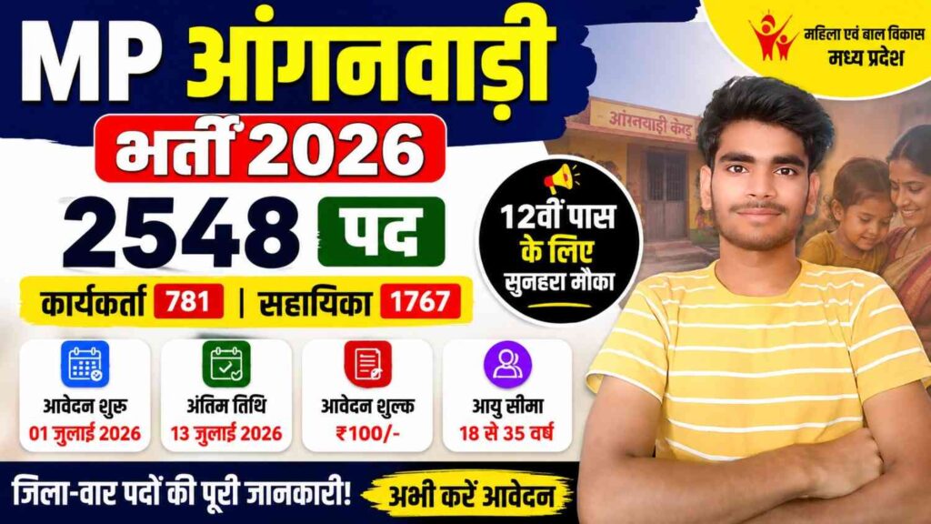 MP Anganwadi Bharti 2026