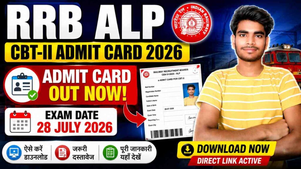 RRB ALP CBT-II Admit Card 2026