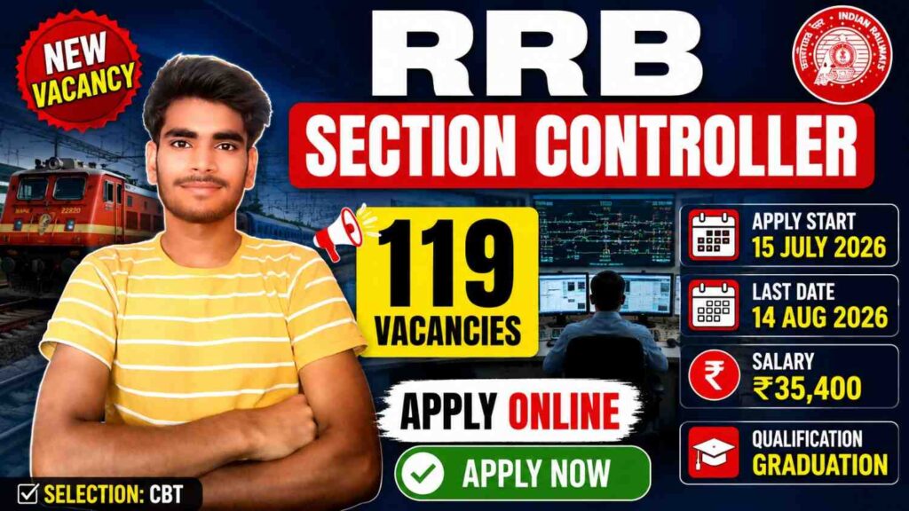 RRB Section Controller Vacancy 2026