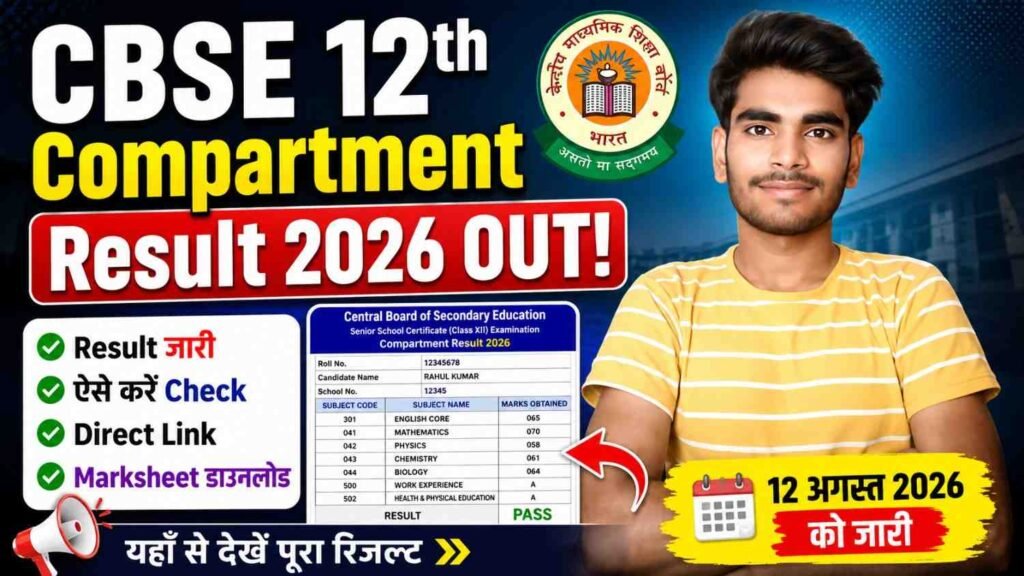 CBSE Board 12th Compartment Result 2026 