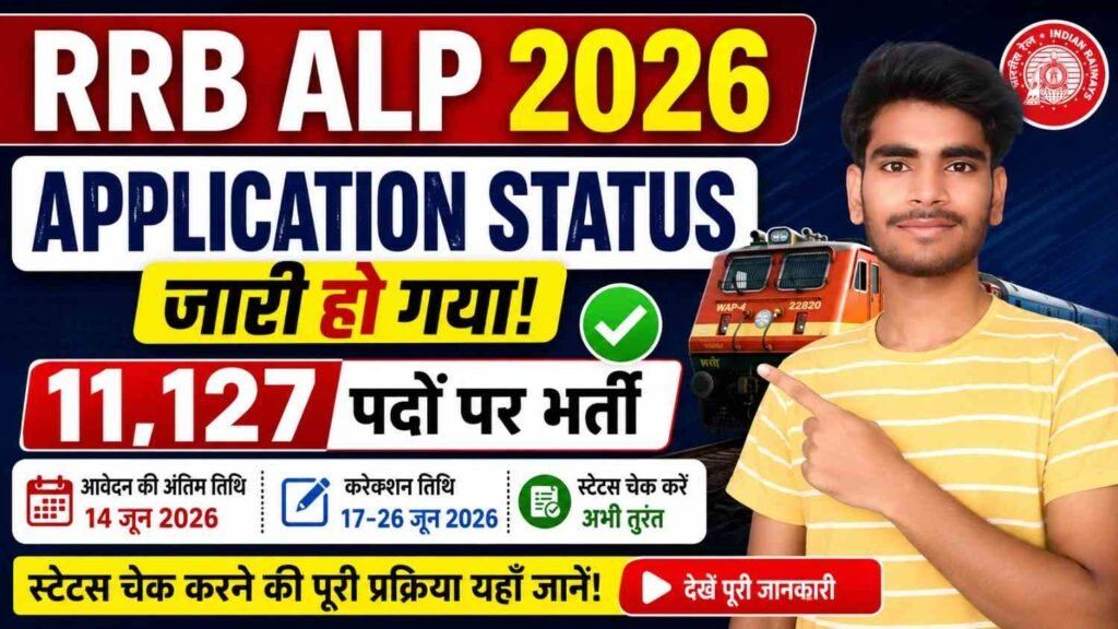 Railway RRB ALP Application Status 2026