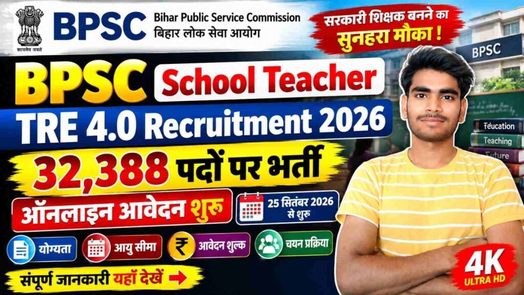 BPSC TRE 4.0 Recruitment 2026