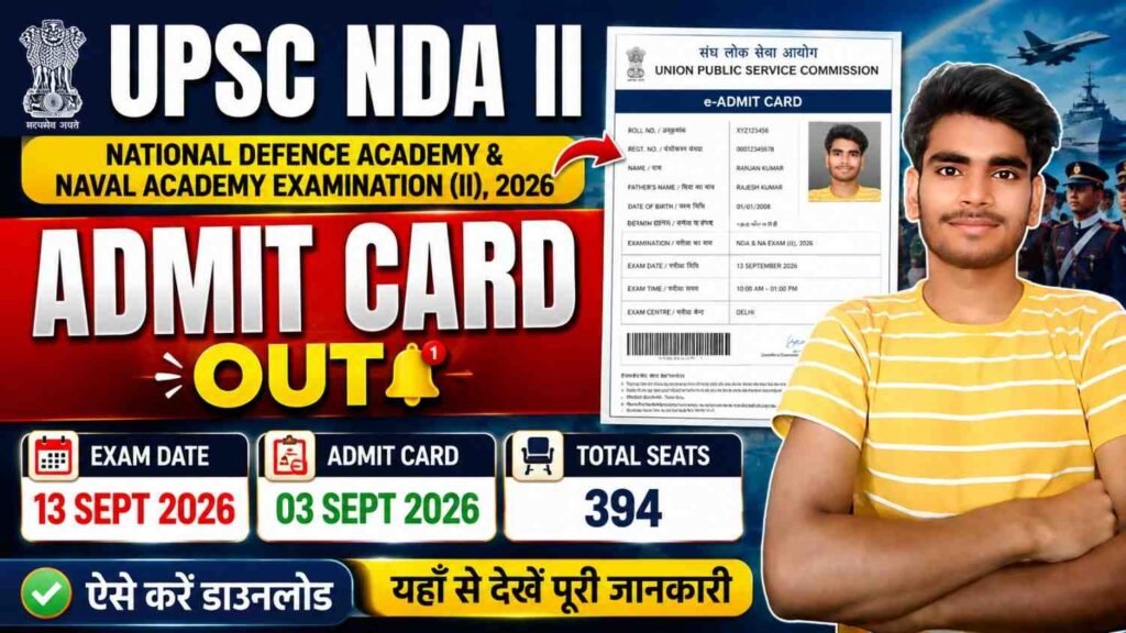 UPSC NDA II Admit Card 2026