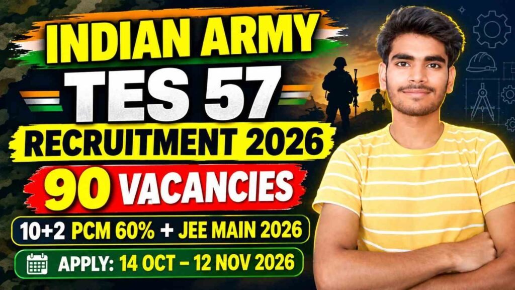 Indian Army TES 57 Recruitment 2026