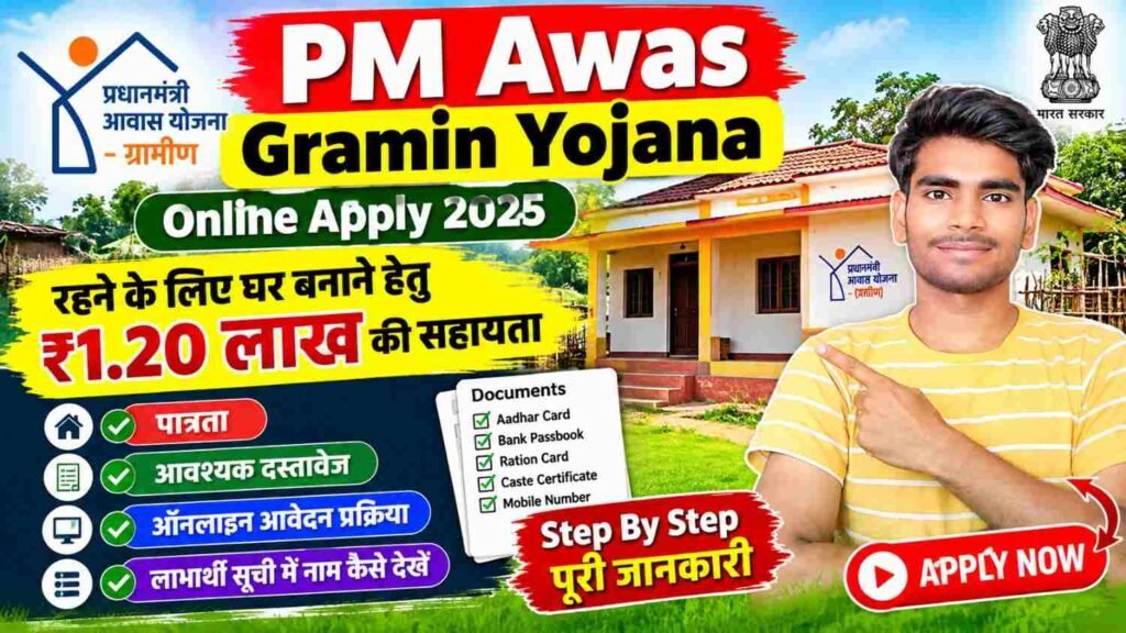 PM Awas Gramin Yojana Online Apply 2026: प्रधानमंत्री आवास योजना ग्रामीण, पात्रता, दस्तावेज और आवेदन प्रक्रिया 1 PM Awas Gramin Yojana Online Apply 2026