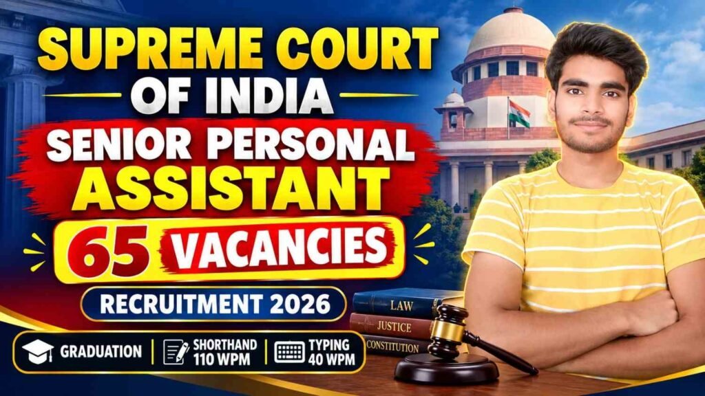 Supreme Court of India SPA Recruitment 2026