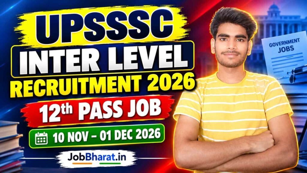 UPSSSC Inter Level Recruitment 2026